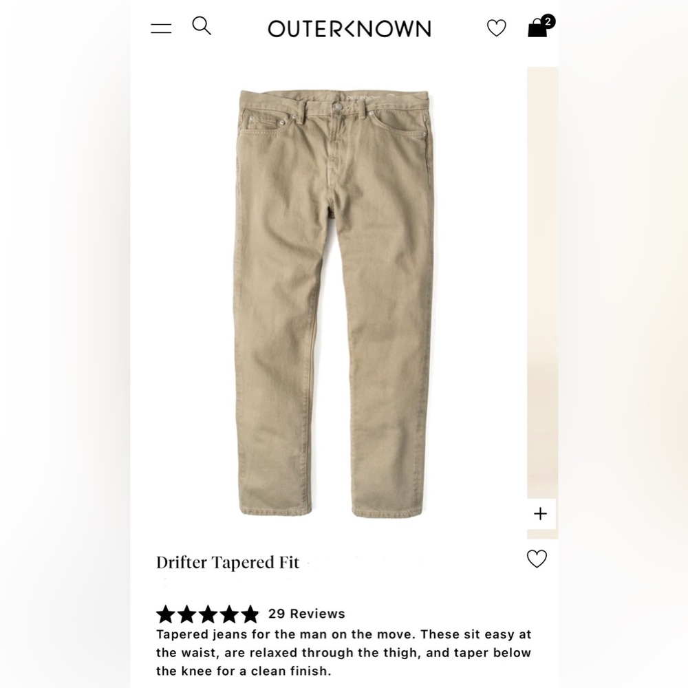 Outerknown Jeans 34x32